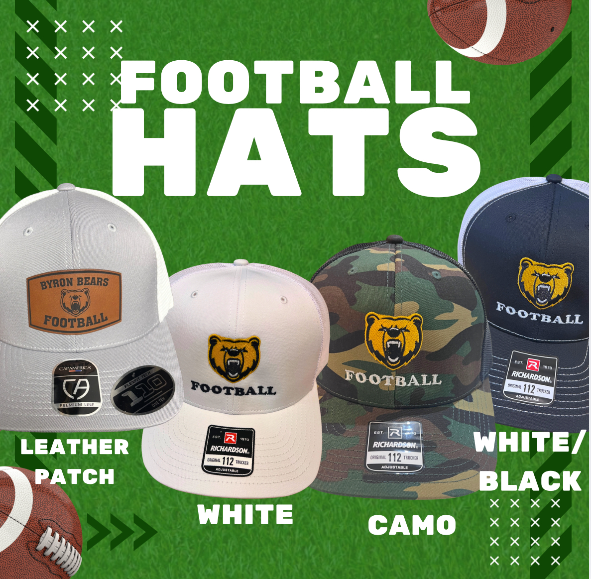 Byron Football baseball cap